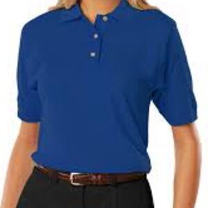 ❤️3/$30 Blue Generation Women’s Royal Blue Polo Shirt Stain Resistant XL NWT